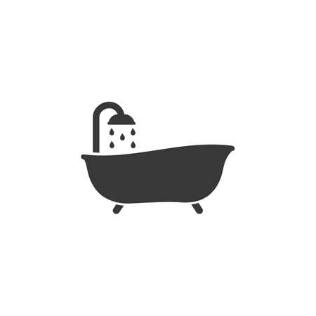 Bath icon vector. Style sign for mobile concept and web design. Bath symbolのイラスト素材