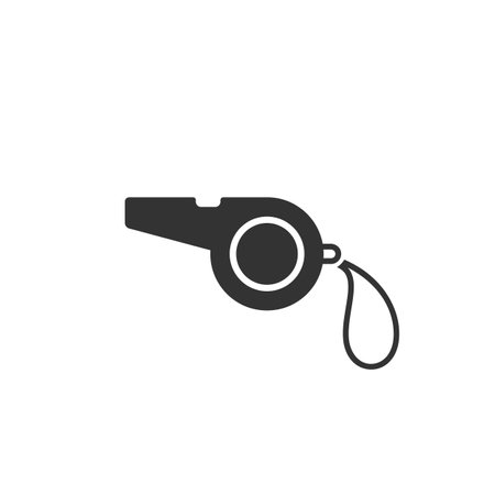 Referee vector icon illustration sign modern flat styleのイラスト素材