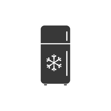 Refrigerator vector icon. Frig flat sign design. Freezer symbol pictogram. Frig icon. Refrigerator signのイラスト素材