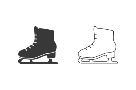 Skating shoes icon set- From Fitness, Health and activity icons, sports iconsのイラスト素材