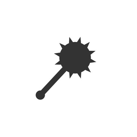 Mace Icon. Flat Style Design Isolated On White Background Vector signのイラスト素材