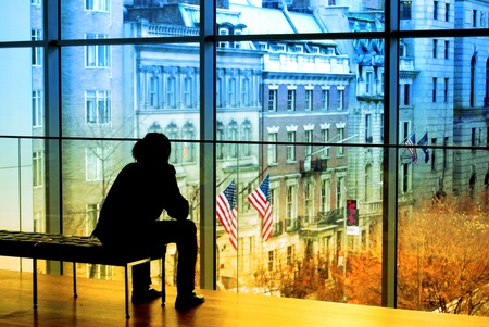 watching the futureの写真素材