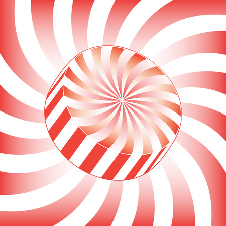 White Stripe Hard Candyのイラスト素材