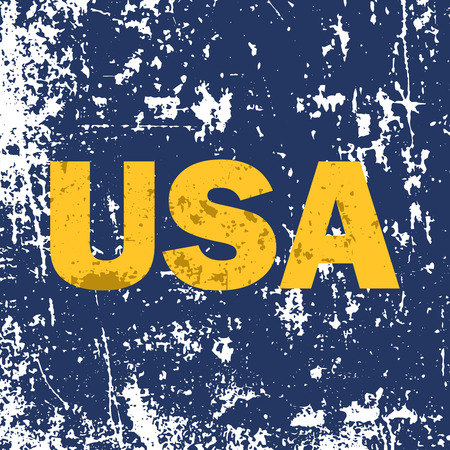 United States of America, USA grunge style design for t-shirt etcのイラスト素材