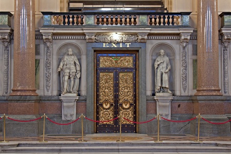Interior of St Georges Hall, Liverpool, UK. Grade 1 listed building