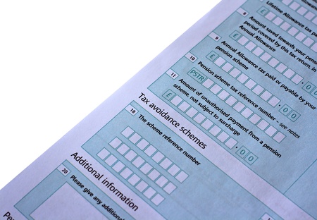 UK taxe return, focus on the word Tax 