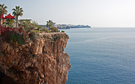 View of Antalya Turkey coastlineの写真素材