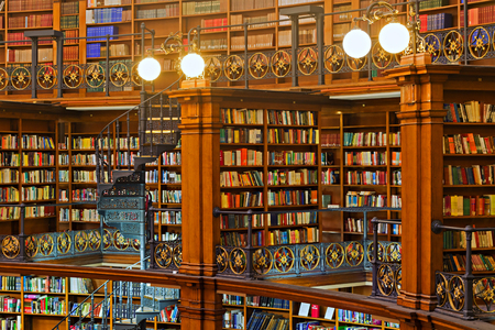 LIVERPOOL 16TH JANUARY 2016. Picton Reading Room inside Liverpool Central Library. LIVERPOOL UKのeditorial素材