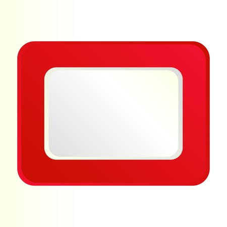 simple red frame illustrationのイラスト素材