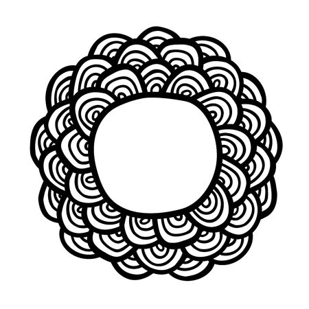 simple frame illustrationのイラスト素材