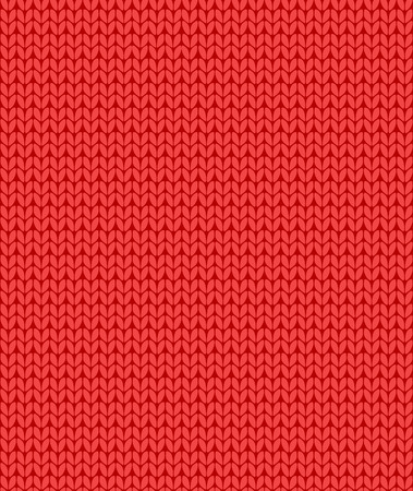 simple seamless knitting red pattern, vector backgroundのイラスト素材