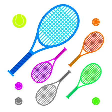 sport flat colorful iconsのイラスト素材