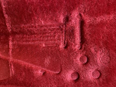 Red carpet marked with electric guitar.の写真素材