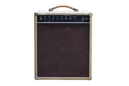 isolated boutique amplifier with white background.の写真素材
