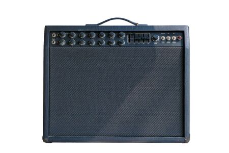isolated modern amplifier with white background.の写真素材