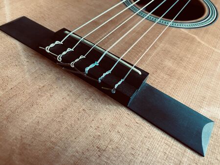 acoustic guitar close up