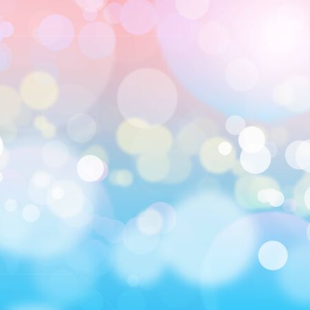 Blurred pink and blue bokeh abstract background with copy space. can be used for display or montage your products. Wallpaper or background.の写真素材