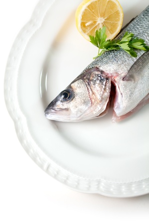 uncooked fresh fishの写真素材
