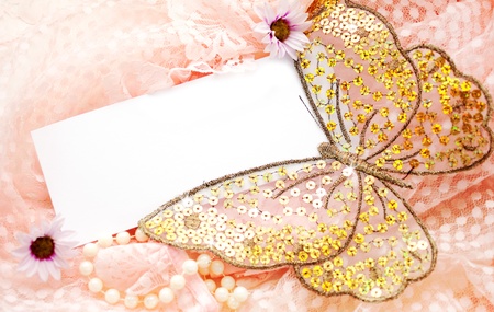 vintage  greeting cardの写真素材