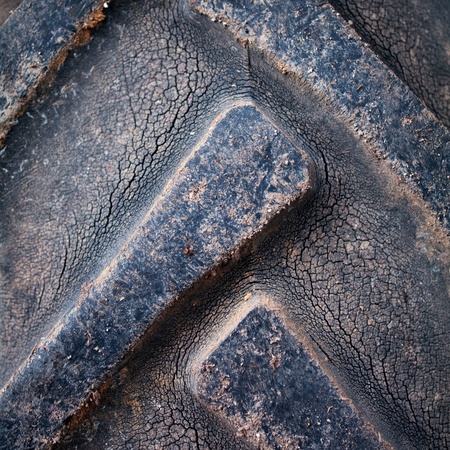 Closeup texture of dirty tractor tyresの写真素材