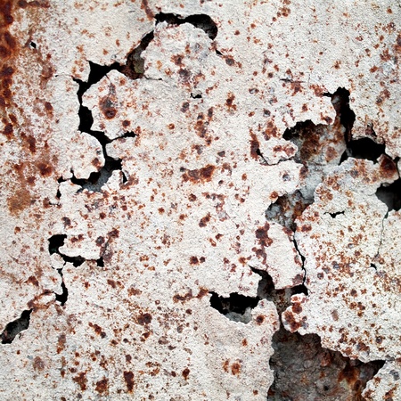grunge background of  cracked rusty metal surface の写真素材