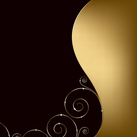 elegant background with decorative swirlsのイラスト素材