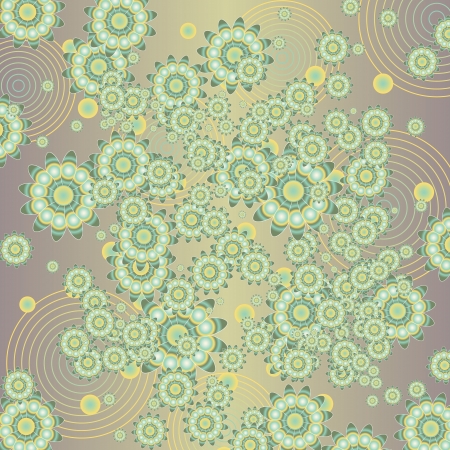 vintage floral background のイラスト素材