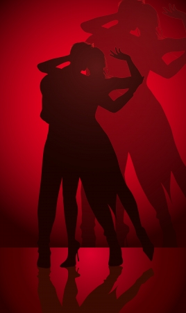dancing couple のイラスト素材