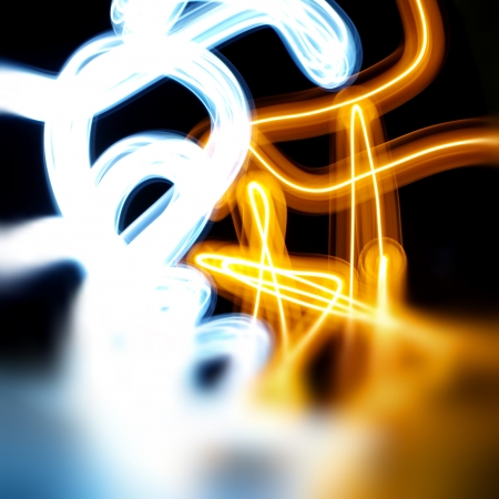  abstract light painting 	abstract light painting の写真素材
