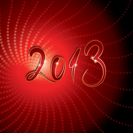 new year background with the numbers 2013のイラスト素材