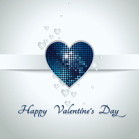 Valentines day background with heart designのイラスト素材