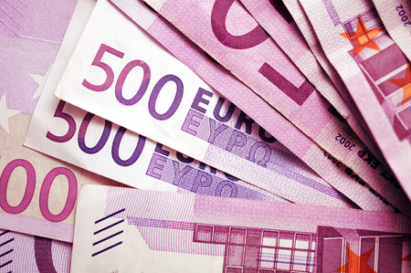 500 Euro banknotes の写真素材
