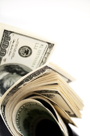 one hundred dollar bills の写真素材
