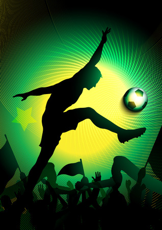  football のイラスト素材