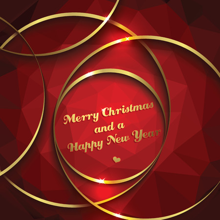 christmas and new year greeting cardのイラスト素材