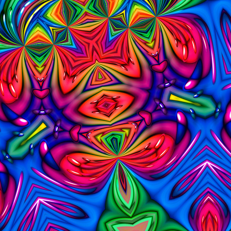 abstract fractal background with vibrant colorsの写真素材