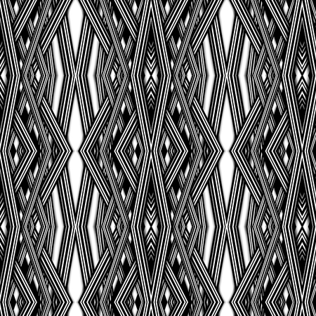Black and white seamless abstract backgroundの写真素材
