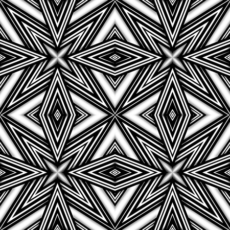 Black and white seamless abstract backgroundの写真素材