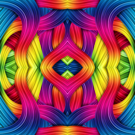 Colorful seamless abstract background with a wonderful 3d effectの写真素材