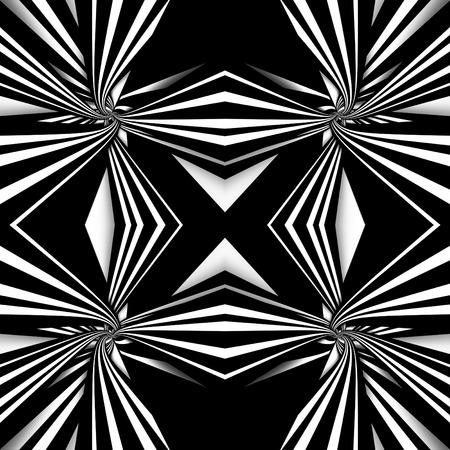 Black and white seamless abstract backgroundの写真素材