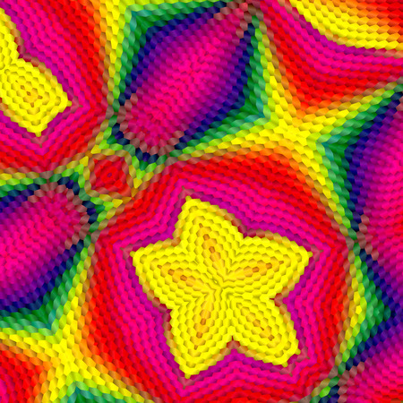 Colorful abstract background with 3d mosaic effectの写真素材