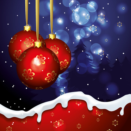 Christmas and new year backgroundのイラスト素材