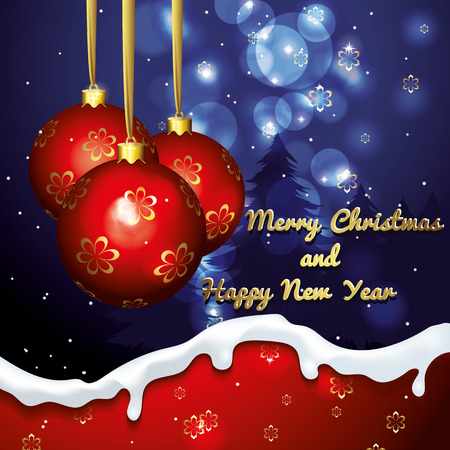 Christmas and new year backgroundのイラスト素材