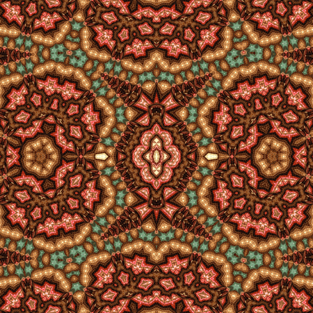 Decorative seamless pattern background in mosaic styleの写真素材