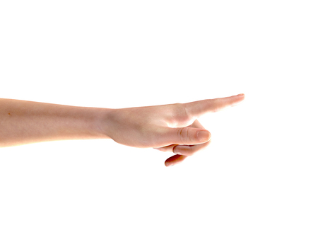 3d render of afemale hand isolated on whiteの写真素材