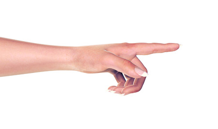 3d render of afemale hand isolated on whiteの写真素材