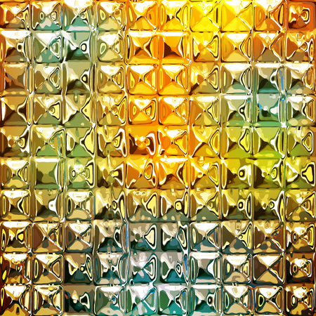 Shiny gold abstract background with colorful light effectのイラスト素材