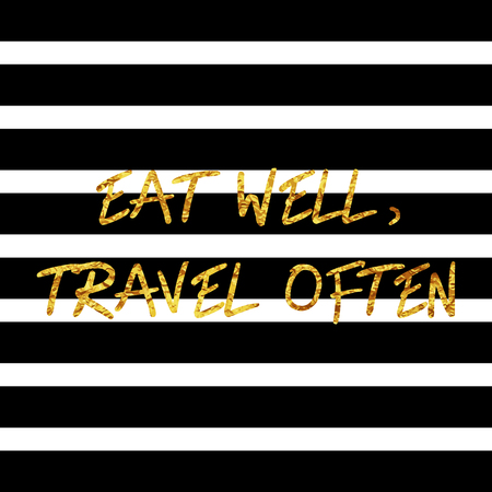 Inspirational quote design on  a blue striped backgroundのイラスト素材