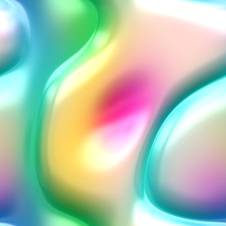 Seamless 3d abstract background with colorful glossy plastic textureの写真素材