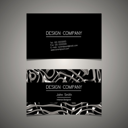 Business card template with an elegant designのイラスト素材